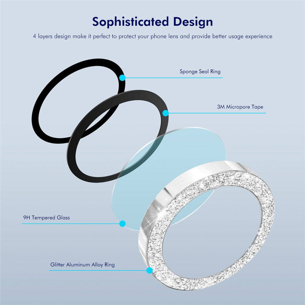 Protetor de Lente Brilhante em Vidro Temperado para Samsung Z Flip7 5G