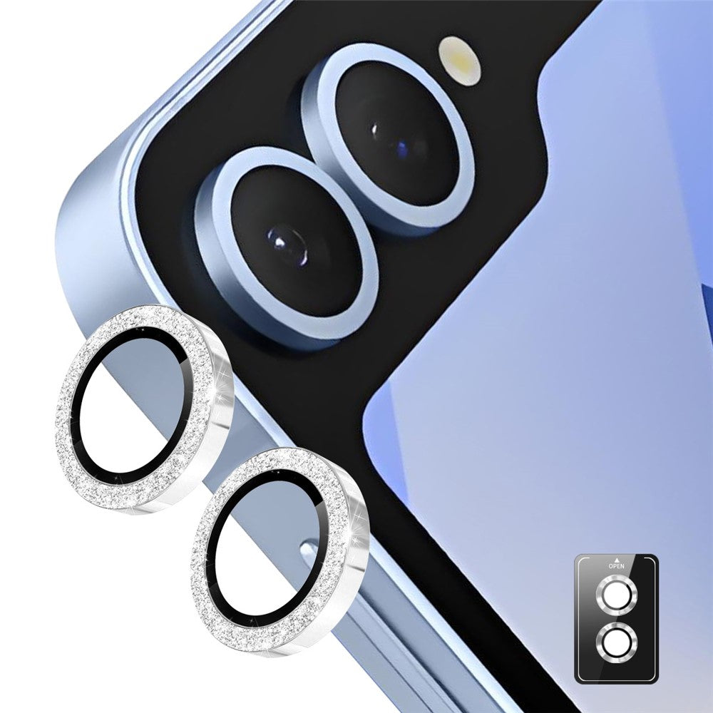 Protetor de Lente Brilhante em Vidro Temperado para Samsung Z Flip7 5G