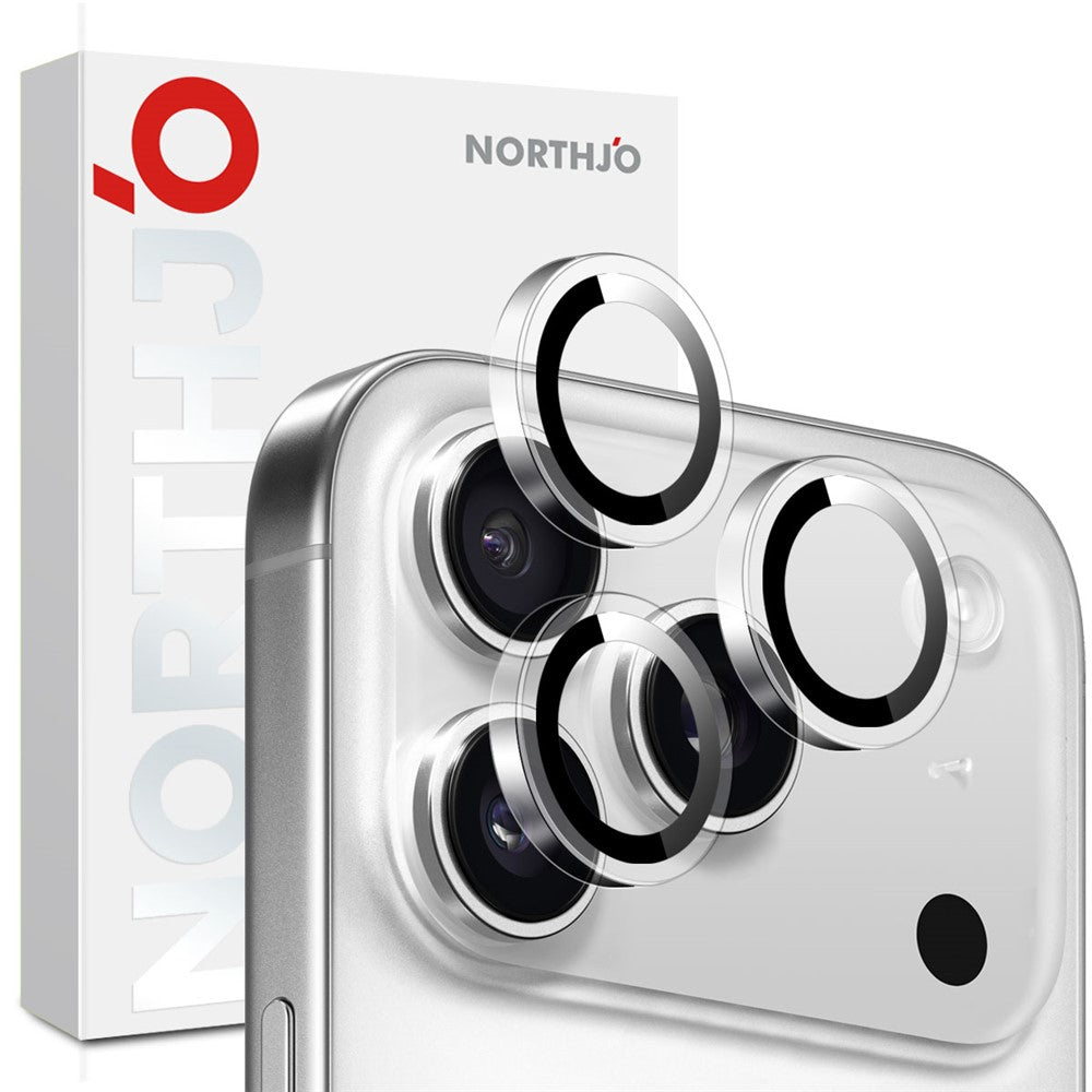 protetor de lente northjo transparente iphone 17 pro max