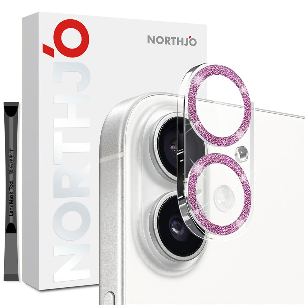 protetor de lente glitter bling iphone 17 northjo