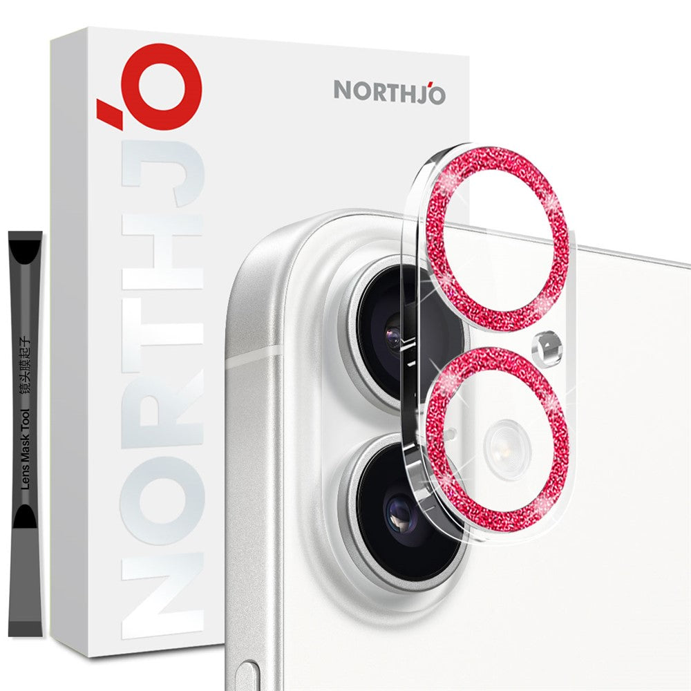 Protetor de Lente Northjo Glitter para iPhone 17