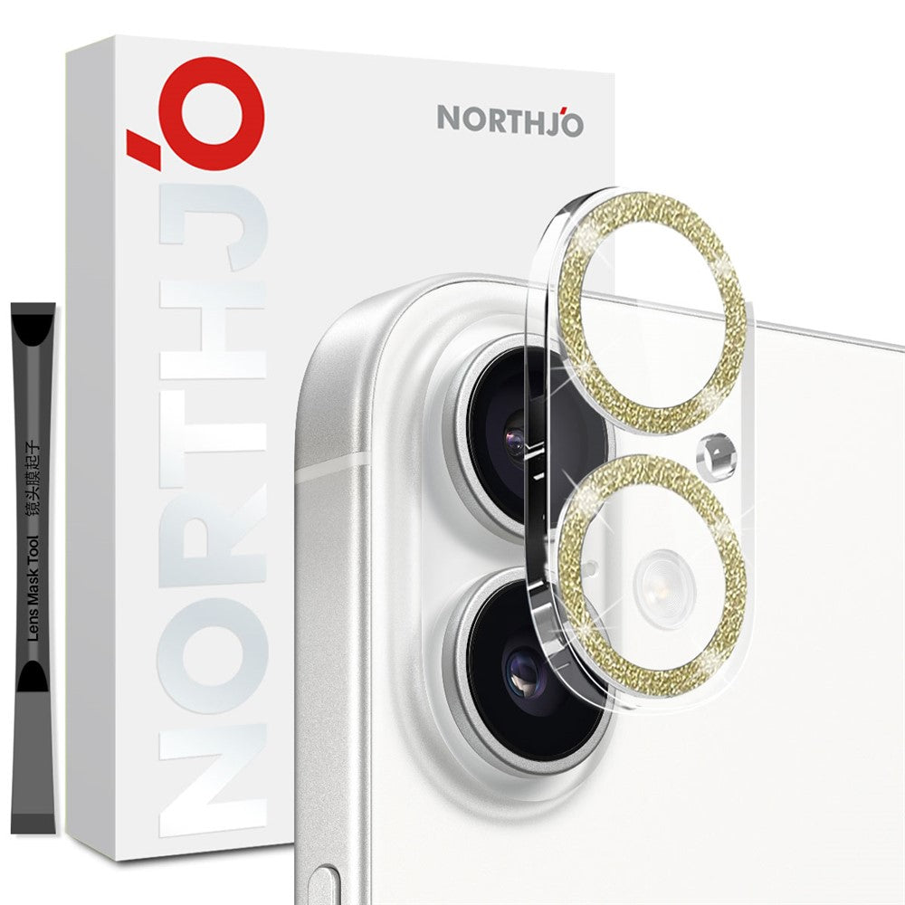 Protetor de Lente Northjo Glitter para iPhone 17