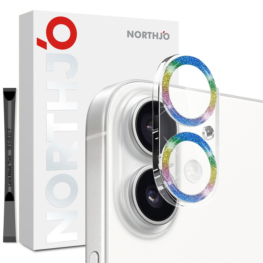 Protetor de Lente Northjo Glitter para iPhone 17