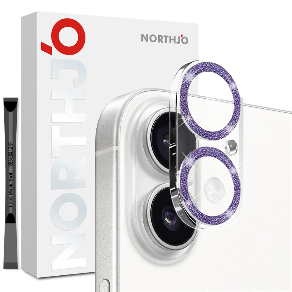 Protetor de Lente Northjo Glitter para iPhone 17
