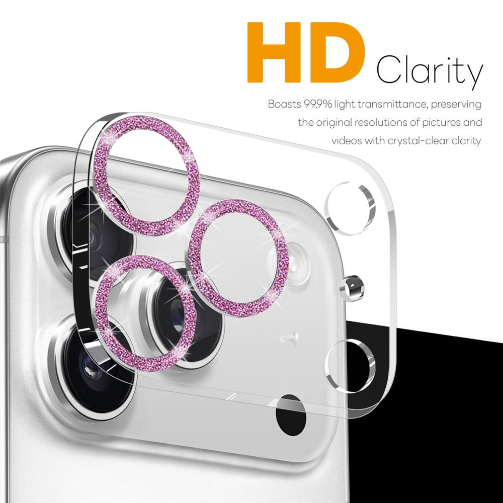vidro temperado hd lente iphone 17 pro com brilho