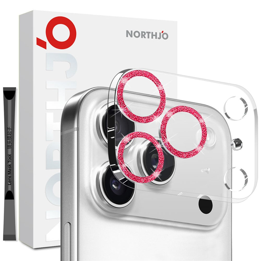 Protetor de Lente Northjo Glitter para iPhone 17 Pro