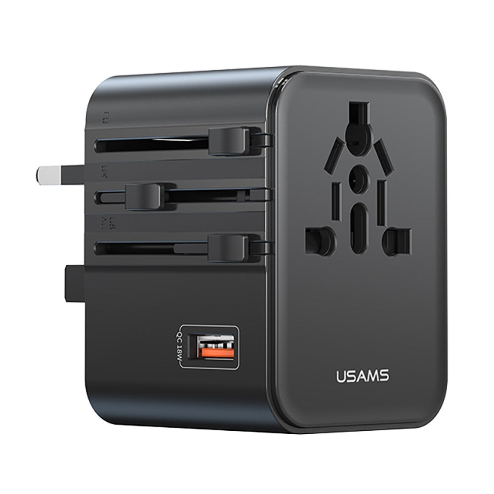 adaptador universal usams cc309 para viagem
