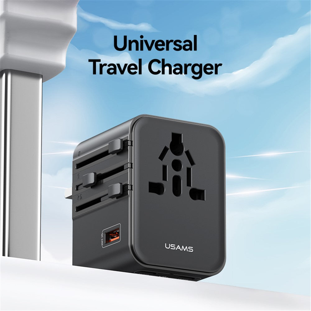 carregador de viagem com 3 portas usb 25w