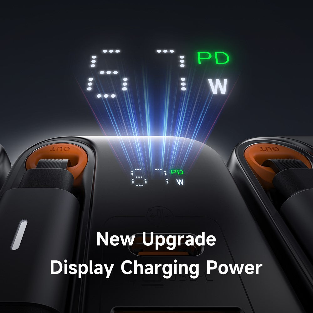carregador rápido com usb-a e usb-c 67w