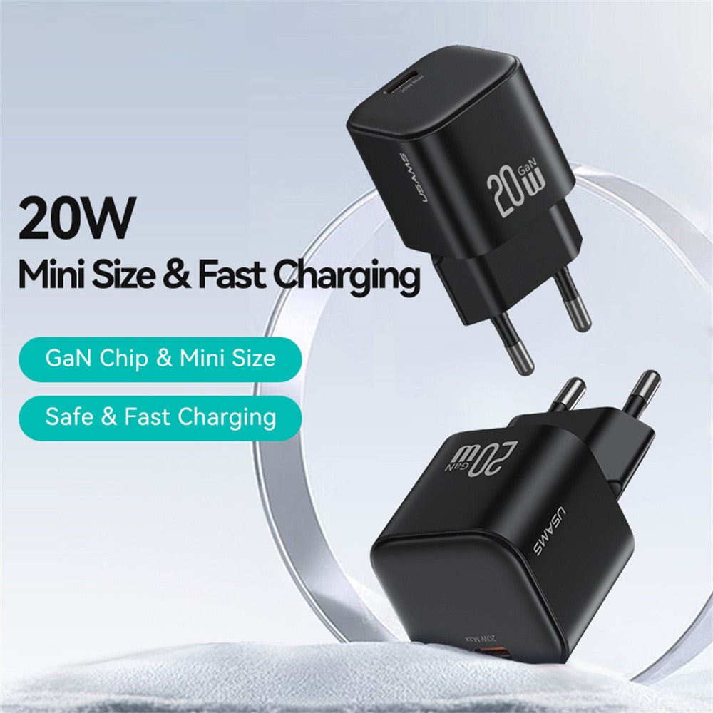 carregador portátil com ficha europeia 20w