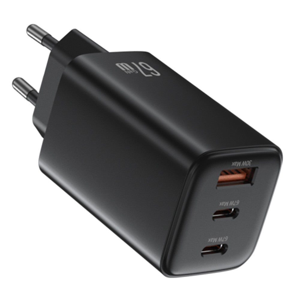 carregador rápido usb-c e usb-a com ficha eu