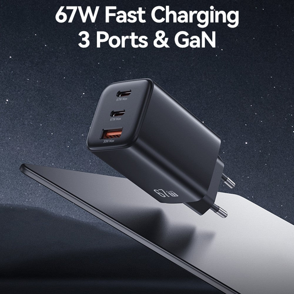 carregador universal com tecnologia gan 67w