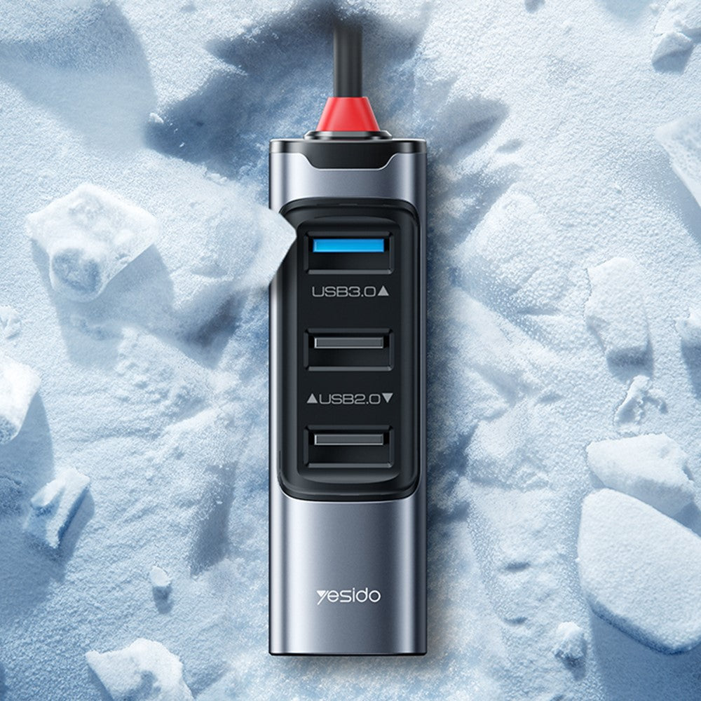 Hub USB-C YESIDO HB20 com USB 3.0 e PD 100W