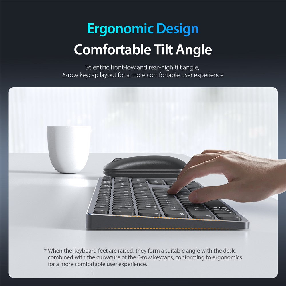 Teclado Wireless DUX DUCIS LK Series Silencioso