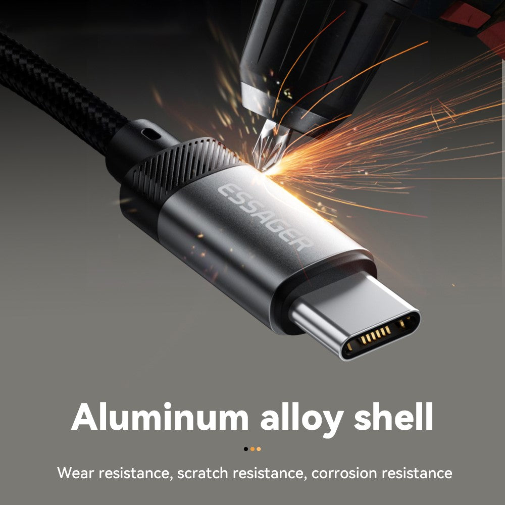 Adaptador ESSAGER USB-C para Jack 3.5mm com DAC