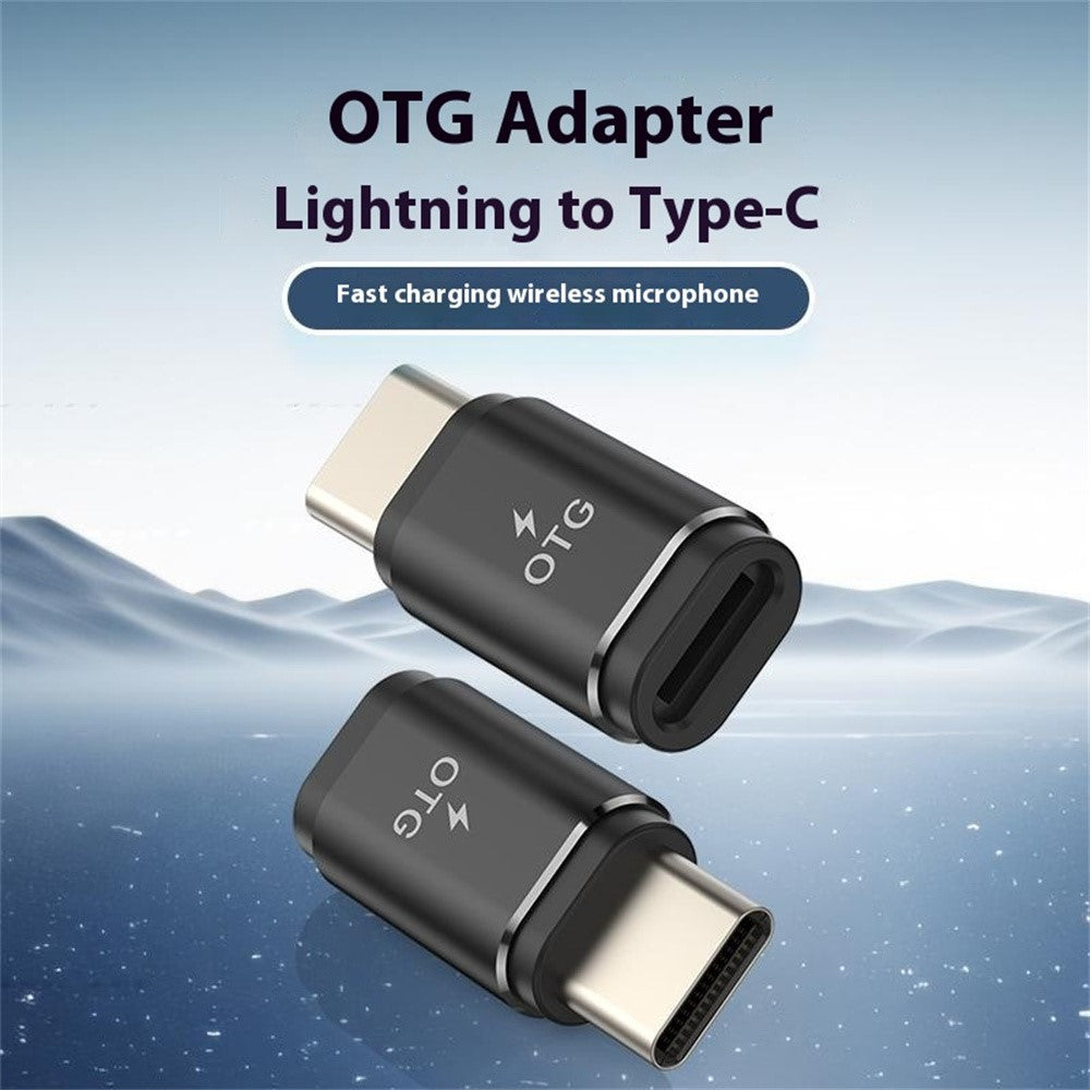 adaptador lightning female para usb-c male tablets e telemóveis
