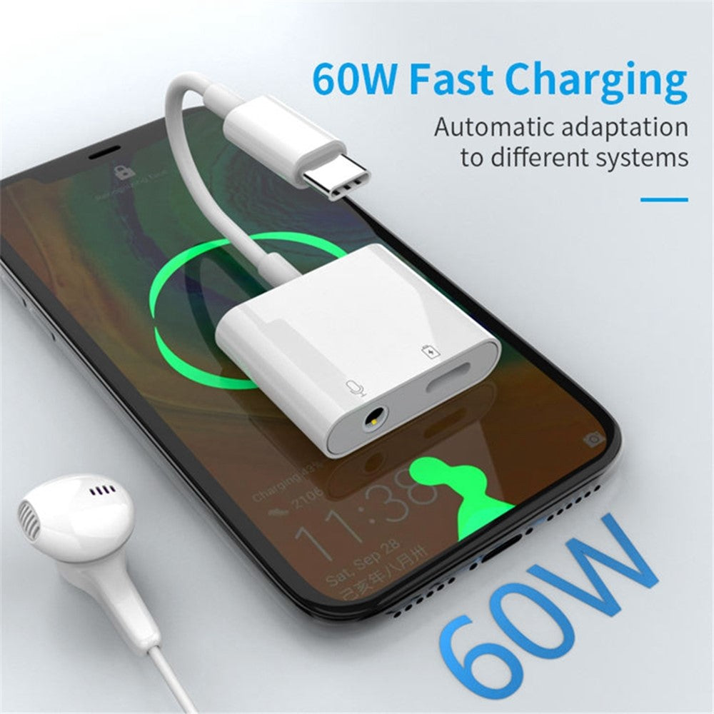 Adaptador USB-C para 3.5mm + Carregamento PD MH-CM33S
