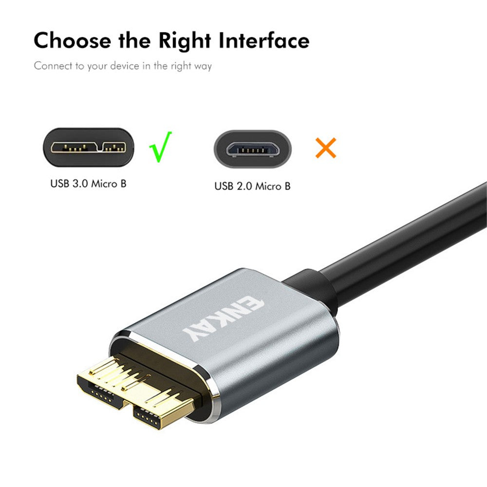 Cabo USB-C para Micro USB 3.0 ENKAY HAT PRINCE 0.5m