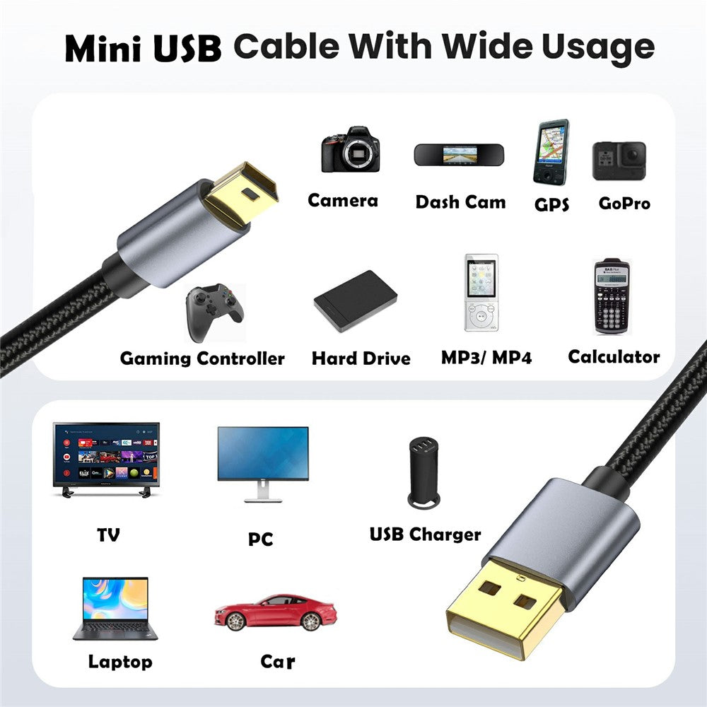 cabo USB 2.0 Mini USB 480Mbps