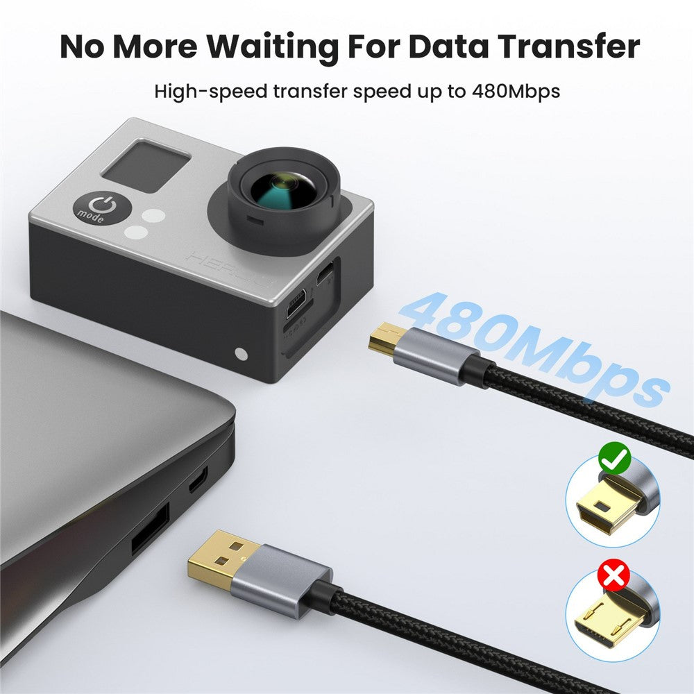 Cabo USB 2.0 para Mini USB 5-Pin 10m