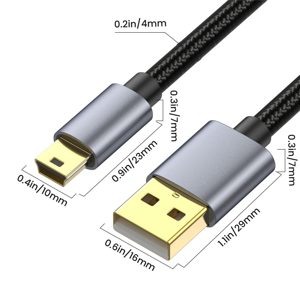 Cabo USB 2.0 para Mini USB 5-Pin 10m