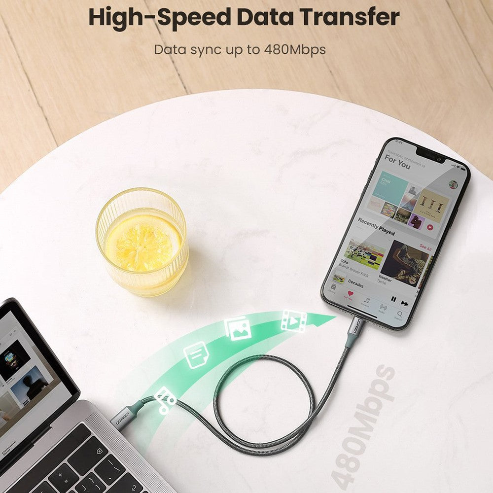 UGREEN USB-C to Lightning MFI 3A PD Cable