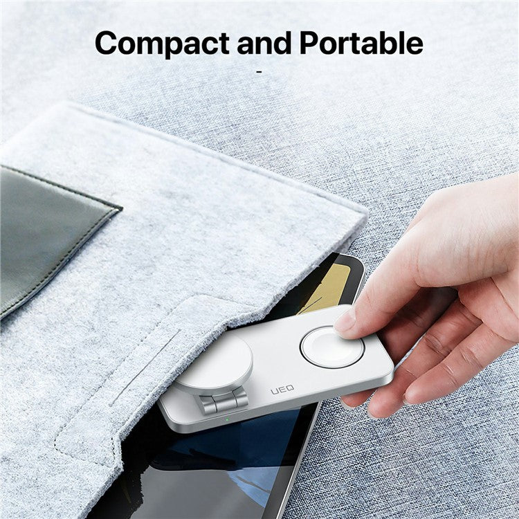 Carregador 3‑em‑1 magnético T8 para smartphone, smartwatch e earphones