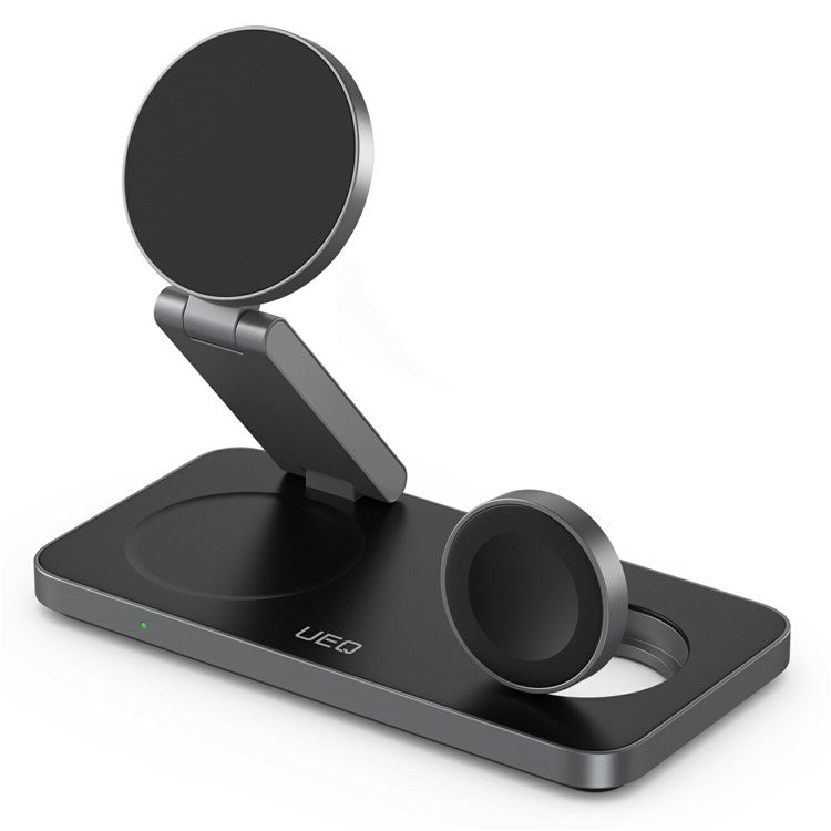 Carregador 3‑em‑1 magnético T8 para smartphone, smartwatch e earphones