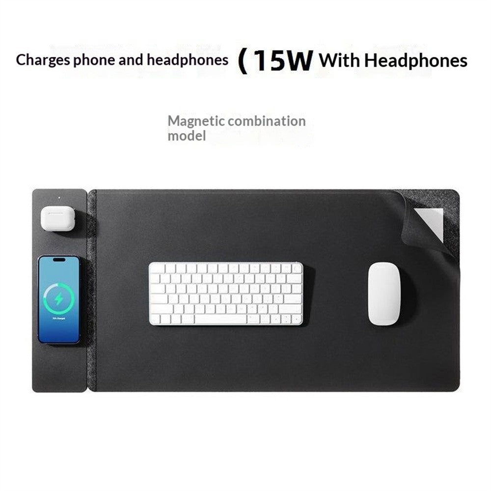 Tapete de Secretária S1300 com Carregamento Sem Fios 15W