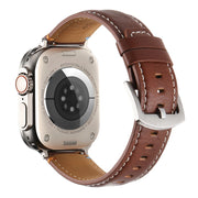 bracelete em pele crazy horse para apple watch 38–42 mm