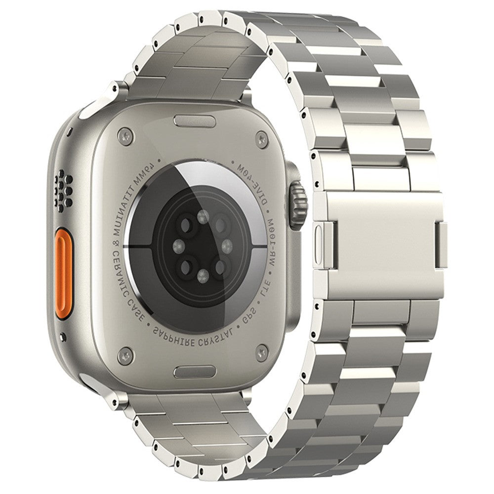 bracelete em titânio para apple watch ultra série 11 cor titânio
