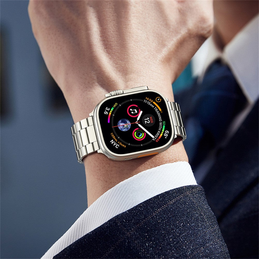 pulseira metálica titânio apple watch 42mm 44mm 45mm 49mm