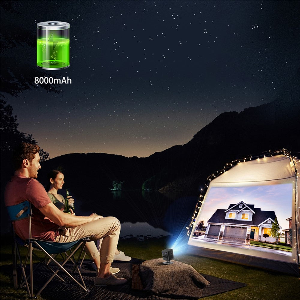 Portable C1000 HD DLP Mini Projector with Android 9.0