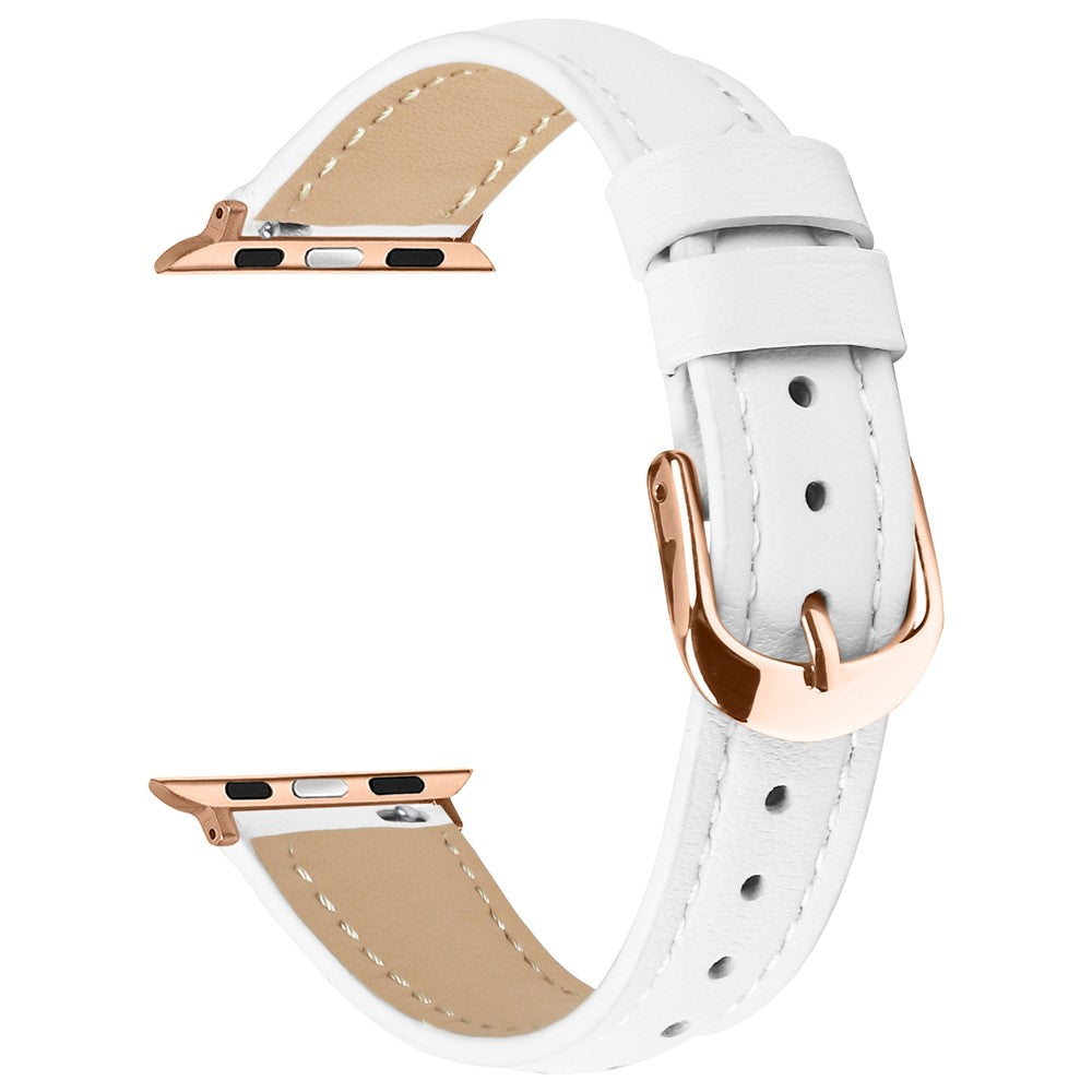 bracelete premium em pele genuína apple watch 45mm 49mm