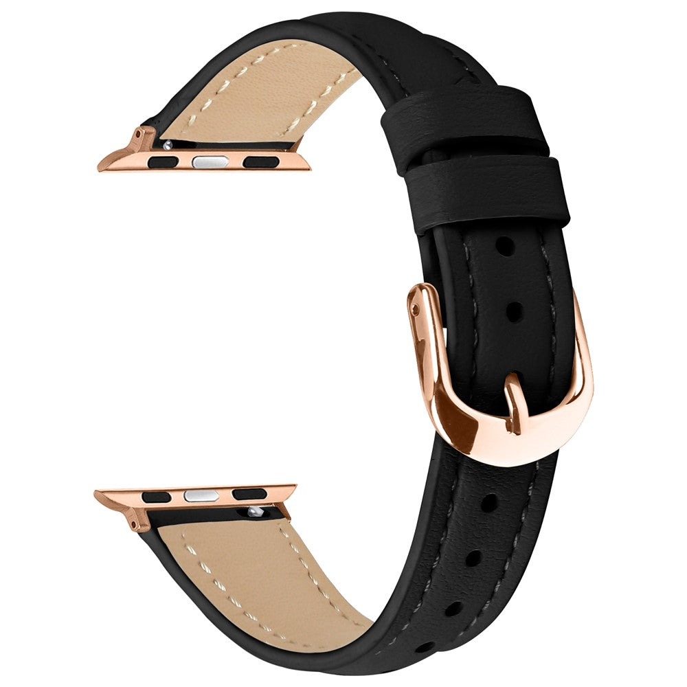 Bracelete Slim em Pele para Apple Watch (42–49 mm)