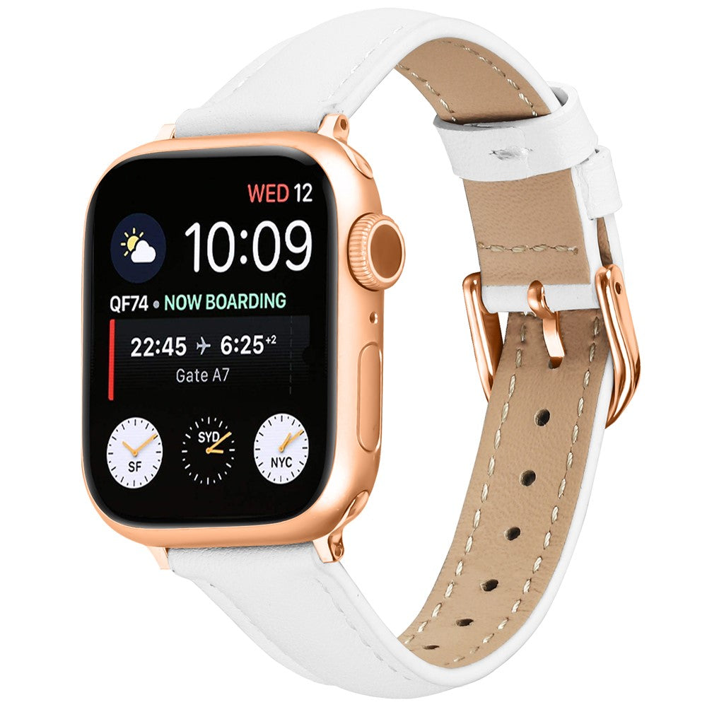 pulseira premium slim leather strap apple watch compatível
