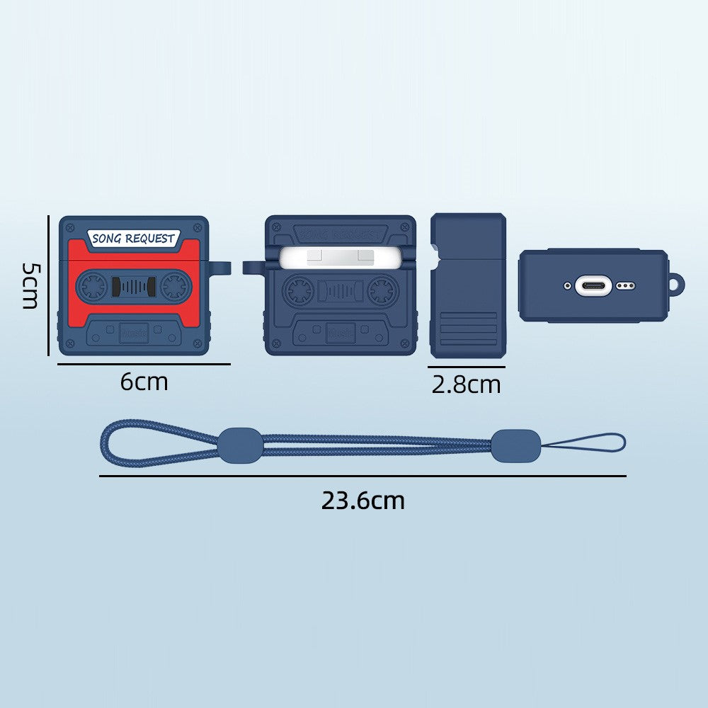 Capa Cassette Tape para AirPods 4