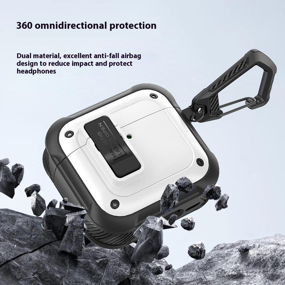 capa híbrida pc tpu apple airpods 4