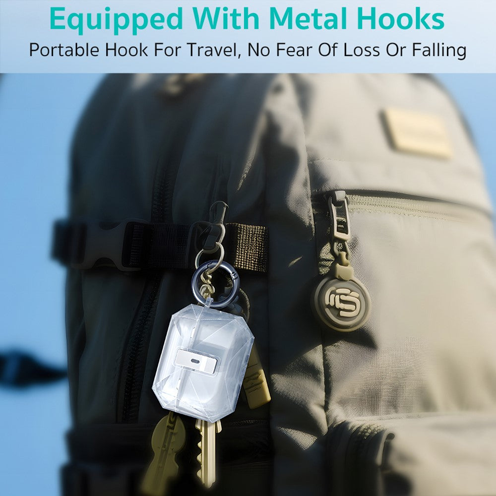 capa de telemóvel coteci transparente airpods pro 3