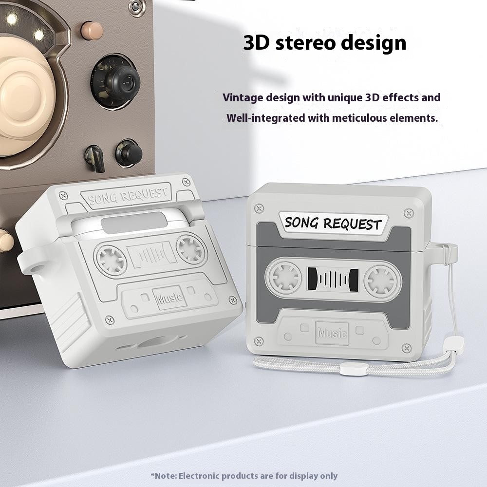 Capa Retro Cassette em Silicone para AirPods Pro 3