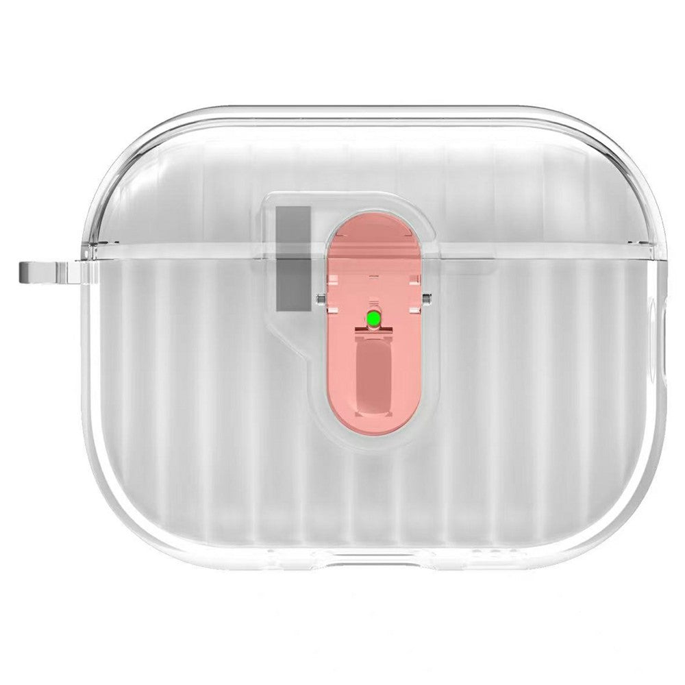 capa transparente contraste de cores airpods pro 3
