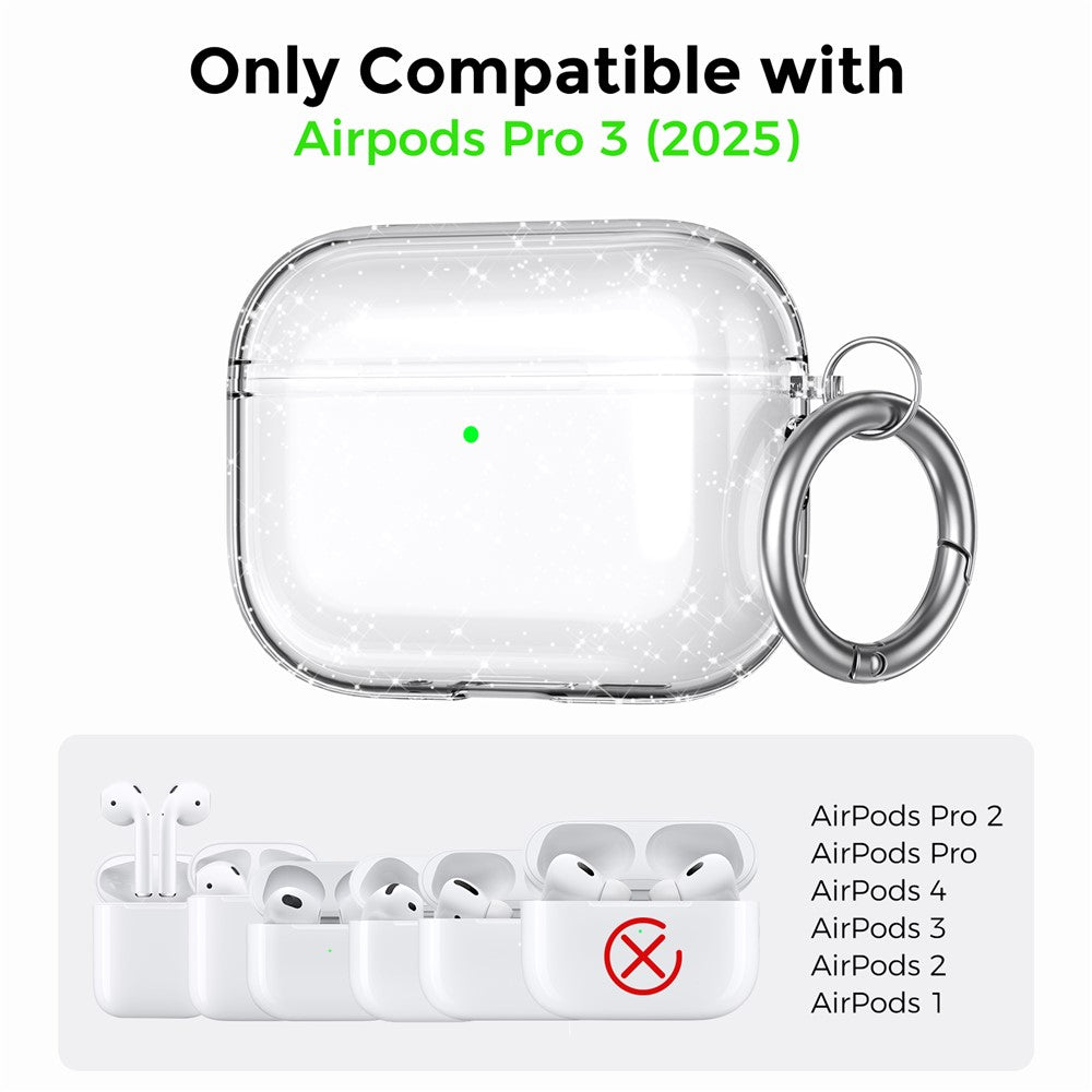 Capa Transparente com Brilho para AirPods Pro 3