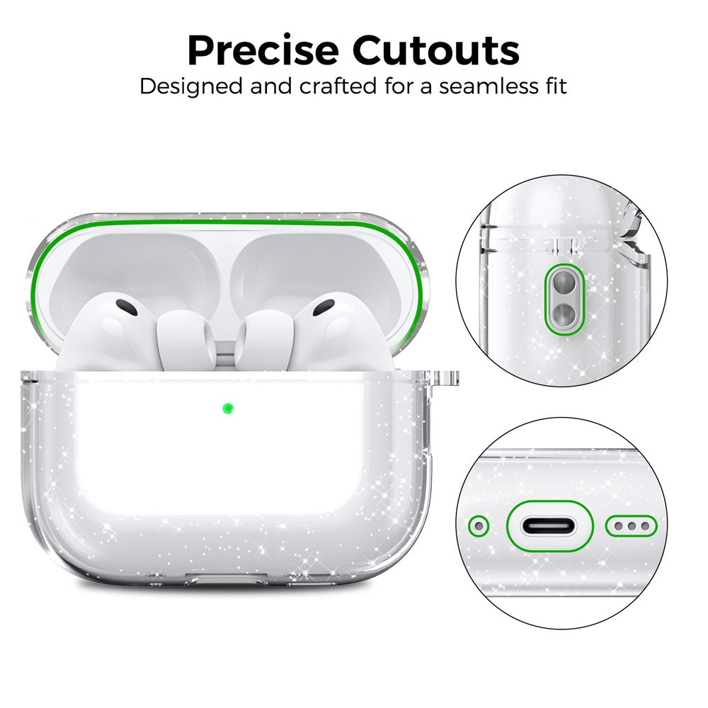 Capa Transparente com Brilho para AirPods Pro 3