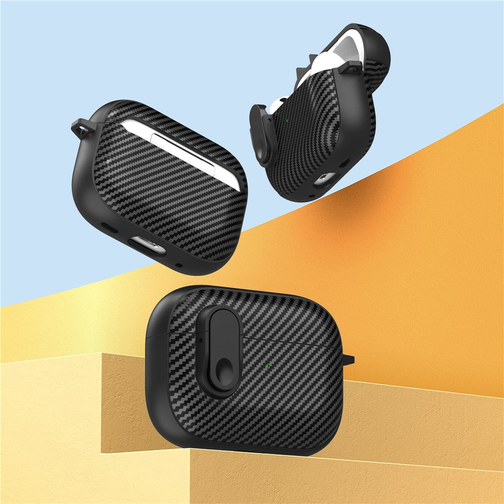 Capa Carbon Fiber Buckle para AirPods Pro 2