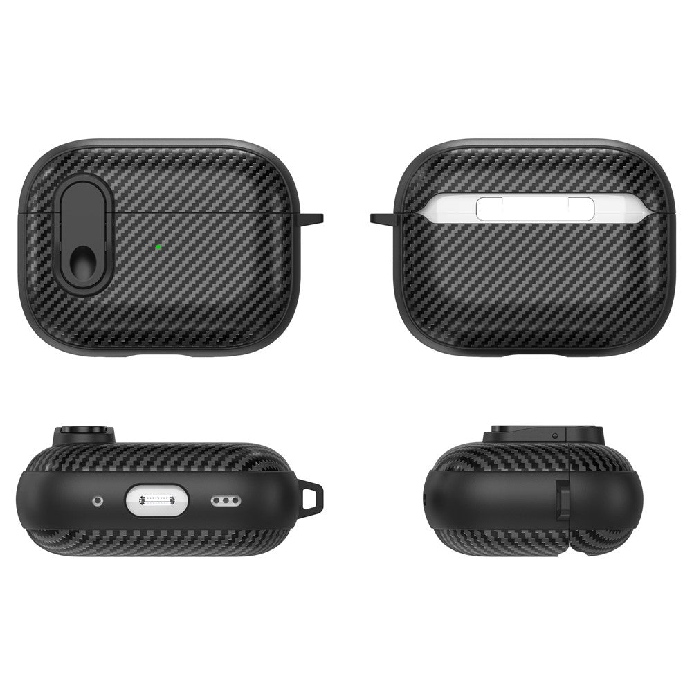 Capa Carbon Fiber Buckle para AirPods Pro 2