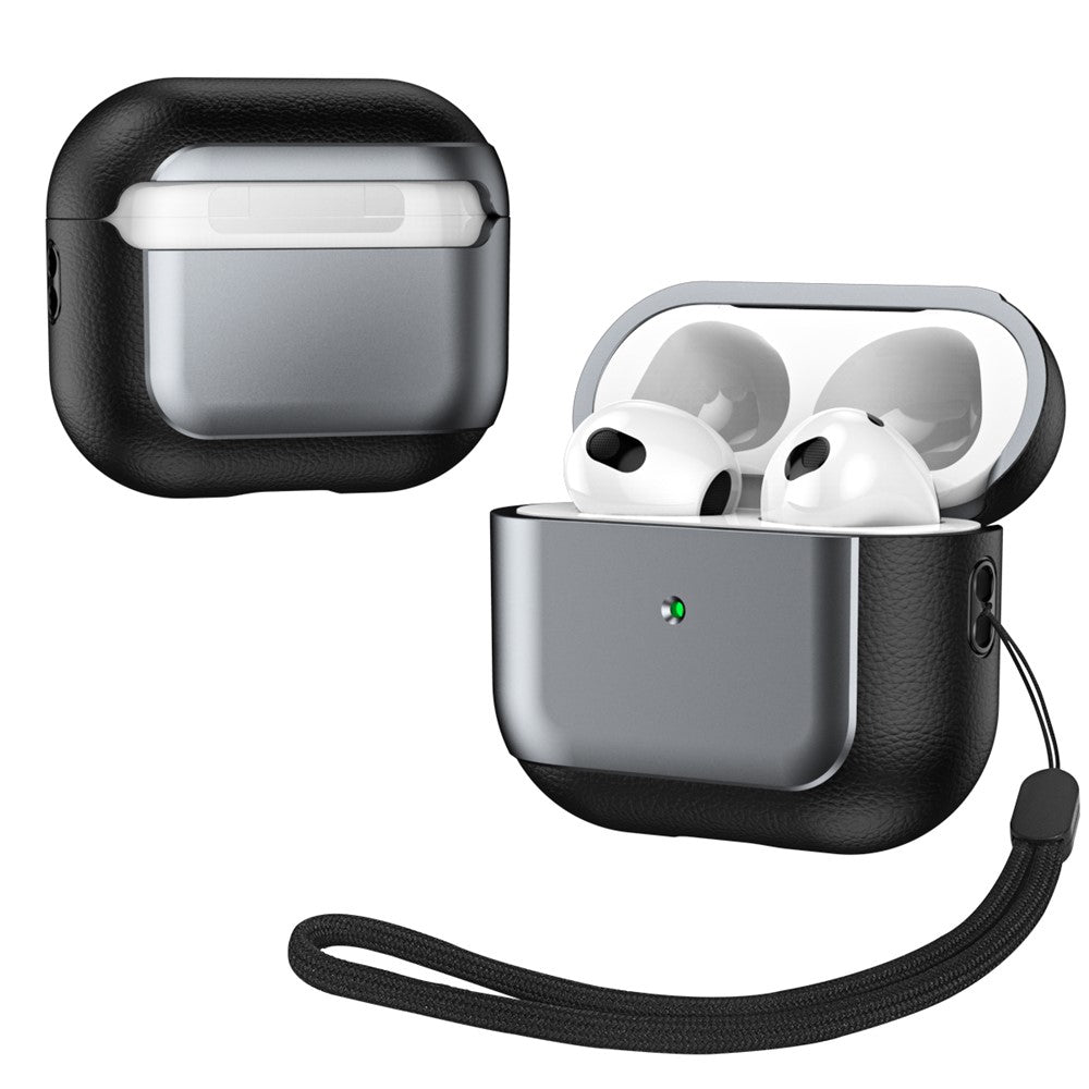 Capa Shockproof TPU para AirPods 3 com Lanyard