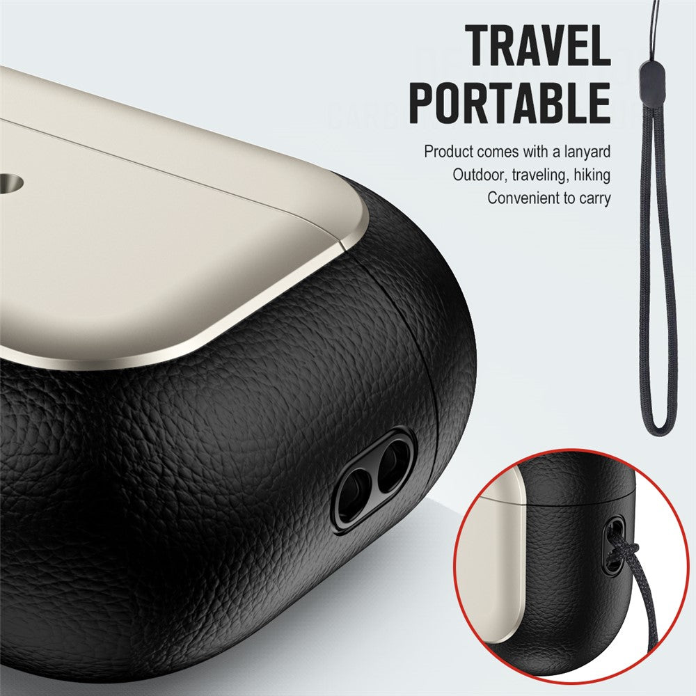 capa premium textura litchi airpods pro 2