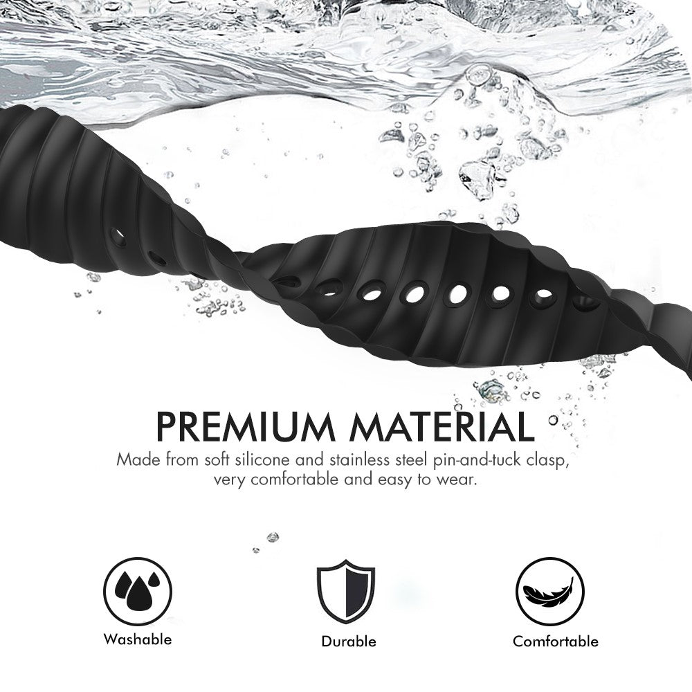 AHASTYLE WA02 Watch Band for Apple Watch Series 11 10 42mm/9 8 7 41mm/SE3 SE2 SE 6 5 4 40mm/3 2 1 38mm Silicone Replacement Straps