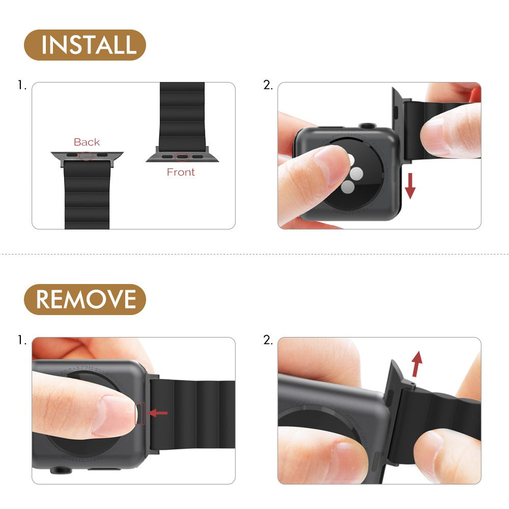 AHASTYLE WA02 Watch Band for Apple Watch Series 11 10 42mm/9 8 7 41mm/SE3 SE2 SE 6 5 4 40mm/3 2 1 38mm Silicone Replacement Straps