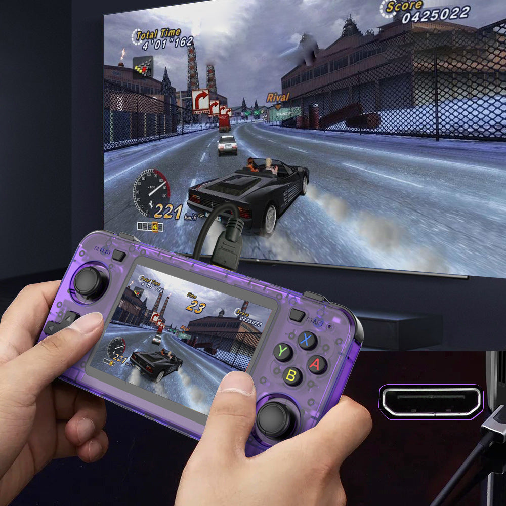 consola portátil retro r36h transparente